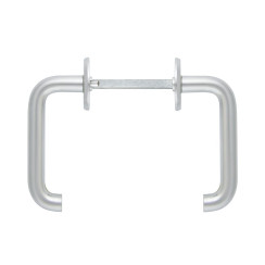 Ручка дверная Abloy PRESTO 3-16/007 mov-mov FIN ROUND хром сатин 40-60мм насквозь Presto MS HCR комплект