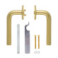 Ручка дверна ABLOY PRESTO 3-16S/007 mov-mov FIN ROUND Латунь_полірована 40-60мм наскрізь Presto MS_KILA Комплект Ручка дверна ABLOY PRESTO 3-16S/007 mov-mov FIN ROUND Латунь_полірована 40-60мм наскрізь Presto MS_KILA Комплект
