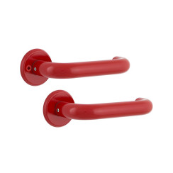 Ручка дверная Abloy PRESTO 3-20/007 mov-mov FIN ROUND краска красная 40-60мм насквозь Presto AL JPU комплект