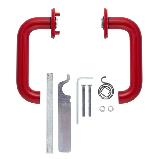 Ручка дверна ABLOY PRESTO 3-20/007 mov-mov FIN ROUND Фарба_червона 40-60мм наскрізь Presto AL_JPU Комплект