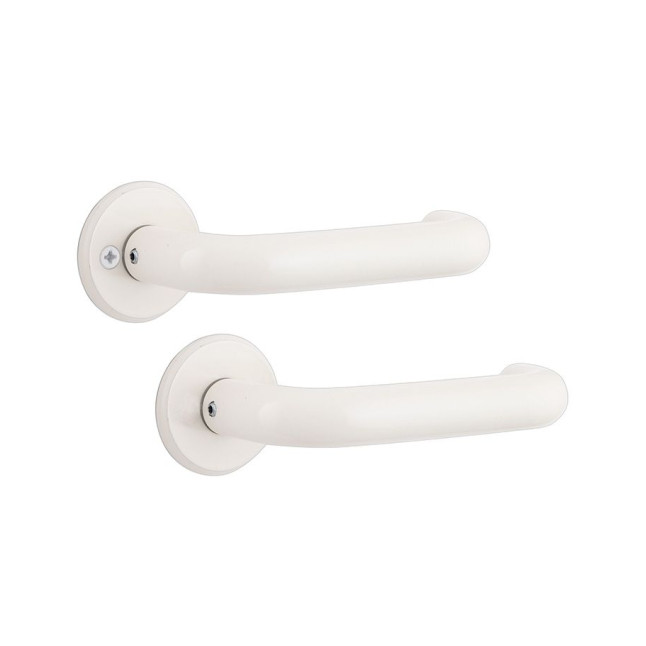 Ручка дверна ABLOY PRESTO 3-20/007 mov-mov FIN ROUND Фарба_біла 40-60мм наскрізь Presto AL_JVA Комплект