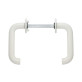 Ручка дверна ABLOY PRESTO 3-20/007 mov-mov FIN ROUND Фарба_біла 40-60мм наскрізь Presto AL_JVA Комплект