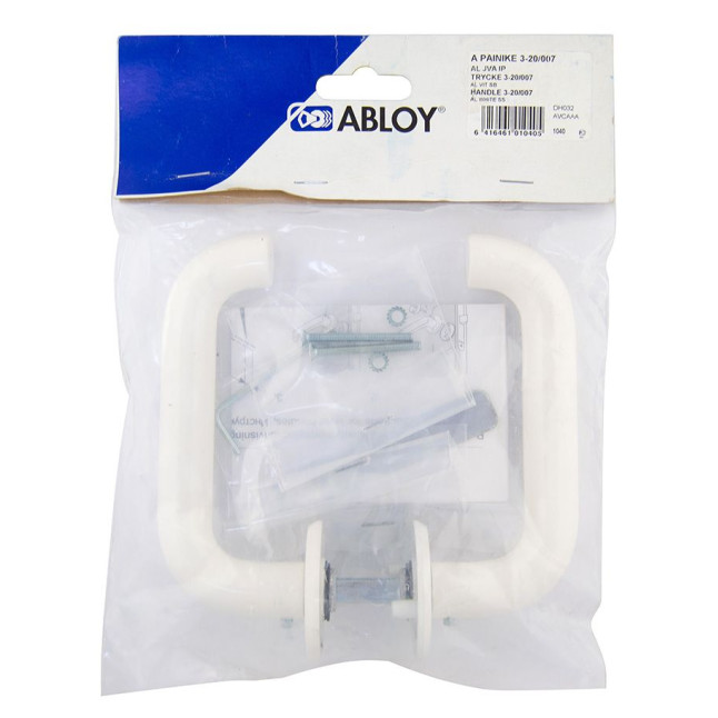 Ручка дверна ABLOY PRESTO 3-20/007 mov-mov FIN ROUND Фарба_біла 40-60мм наскрізь Presto AL_JVA Комплект