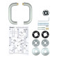 Ручка дверна ABLOY INOXI 3-19/002 mov-mov DIN ROUND Нерж.сталь_мат 40-60мм універсальне Inoxi RST Комплект Ручка дверна ABLOY INOXI 3-19/002 mov-mov DIN ROUND Нерж.сталь_мат 40-60мм універсальне Inoxi RST Комплект