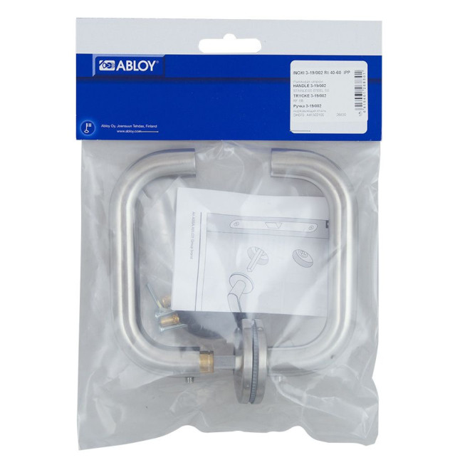 Ручка дверна ABLOY INOXI 3-19/002 mov-mov DIN ROUND Нерж.сталь_мат 40-60мм універсальне Inoxi RST Комплект Ручка дверна ABLOY INOXI 3-19/002 mov-mov DIN ROUND Нерж.сталь_мат 40-60мм універсальне Inoxi RST Комплект