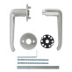 Ручка дверна ABLOY CONSUL 110/007 mov-mov FIN ROUND Хром_полірований 40-60мм наскрізь Consul MS_CR Комплект