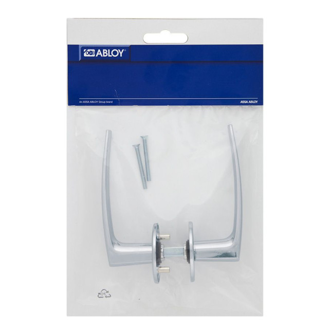 Ручка дверна ABLOY CONSUL 110/007 mov-mov FIN ROUND Хром_сатин 40-60мм наскрізь Consul MS_HCR Комплект