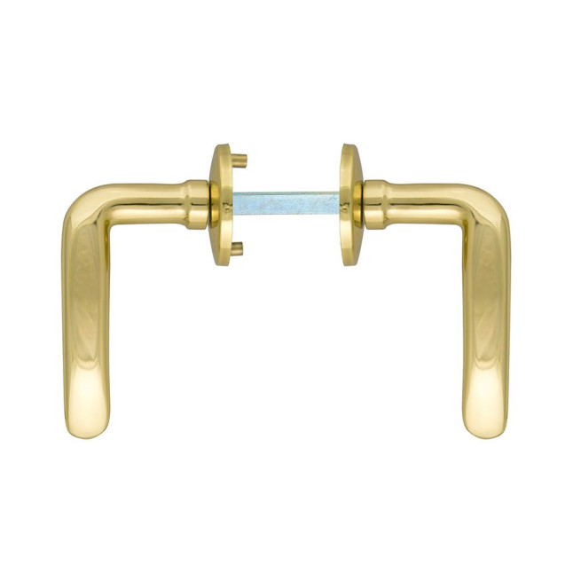 Ручка дверна ABLOY AKATEMIA 133/002 mov-mov DIN ROUND Латунь_полірована 40-60мм універсальне Akatemia MS_KILA Комплект