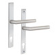 Ручка для дверей ABLOY INOXI 3-19SS/6-8/013 mov-mov PZ PLATE 92мм Нерж.сталь_мат 76-85мм наскрізь Inoxi RST Комплект, одна ручка подовжена