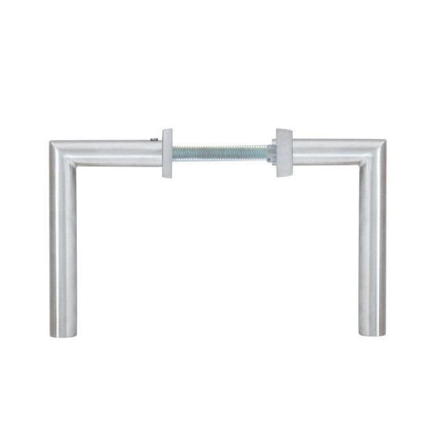 Ручка для дверей ABLOY INOXI 3-19SS/6-8/013 mov-mov PZ PLATE 92мм Нерж.сталь_мат 76-85мм наскрізь Inoxi RST Комплект, одна ручка подовжена