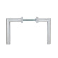 Ручка для дверей ABLOY INOXI 3-19SS/6-8/013 mov-mov PZ PLATE 92мм Нерж.сталь_мат 76-85мм наскрізь Inoxi RST Комплект, одна ручка подовжена