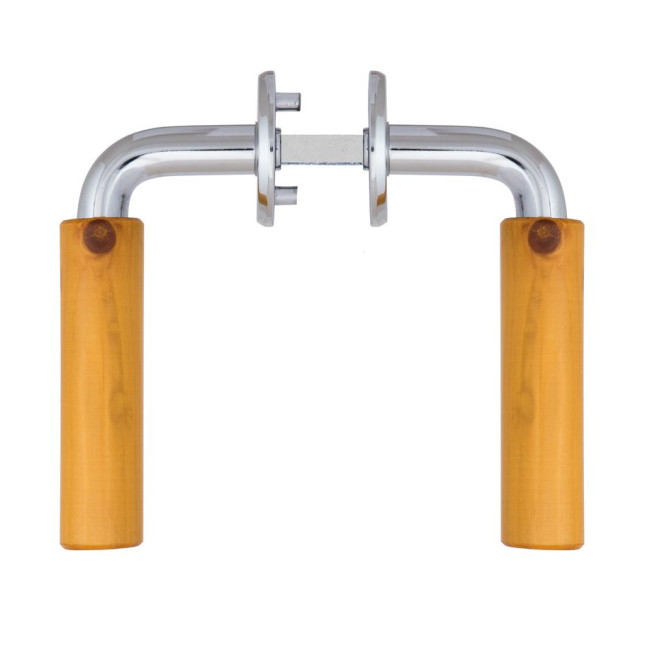 Ручка дверна ABLOY VILLA 11/007 mov-mov FIN ROUND Хром_полірований 65-75мм наскрізь Villa MS_CR Комплект