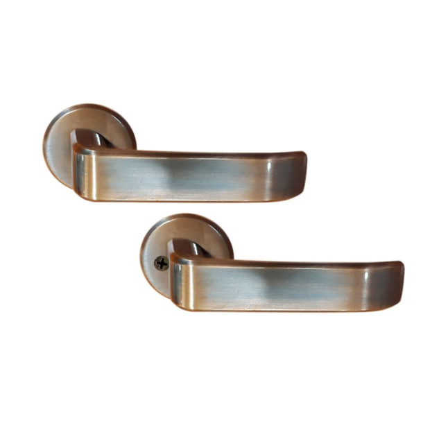 Ручка дверна ABLOY CONSUL 110/007 mov-mov FIN ROUND Бронза_червона 40-60мм наскрізь Consul MS_APR Комплект