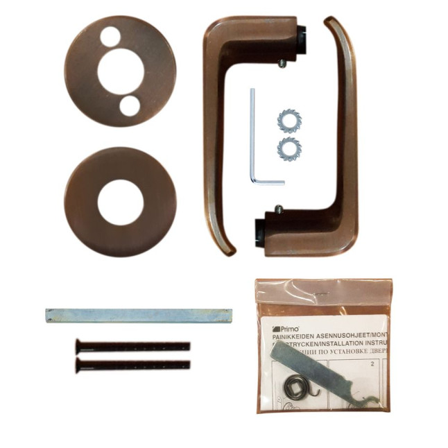 Ручка дверна ABLOY CONSUL 110/007 mov-mov FIN ROUND Бронза_червона 40-60мм наскрізь Consul MS_APR Комплект