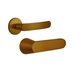 Ручка дверная Abloy DOMUS 12 mov-mov FIN ROUND бронза красная 55-80мм насквозь Domus MS APR комплект