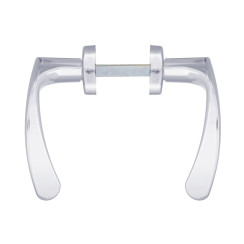 Ручка для дверей Abloy 18/011 mov-mov A Plate 72мм хром полированный 34-54мм насквозь ZN CR комплект