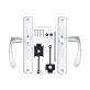 Ручка для дверей ABLOY 18/011 mov-mov A PLATE 72мм Хром_полірований 34-54мм наскрізь ZN_CR Комплект