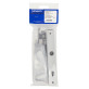 Ручка для дверей ABLOY 18/011 mov-mov A PLATE 72мм Хром_полірований 34-54мм наскрізь ZN_CR Комплект