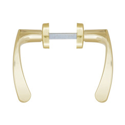 Ручка для дверей Abloy 18/011 mov-mov A Plate 72мм лак золотистый 34-54мм насквозь ZN KULA комплект