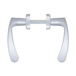 Ручка для дверей Abloy 18/011 mov-mov A Plate 72мм хром сатин 34-54мм насквозь ZN HCR комплект