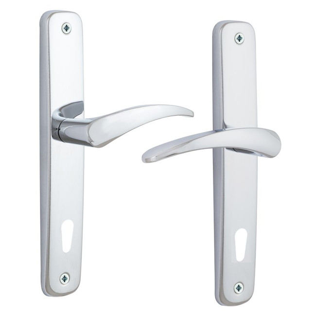 Ручка для дверей ABLOY 18/011 mov-mov BB PLATE 72мм Хром_полірований 34-54мм наскрізь ZN_CR Комплект