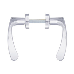 Ручка для дверей Abloy 18/011 mov-mov BB Plate 72мм хром полированный 34-54мм насквозь ZN CR комплект