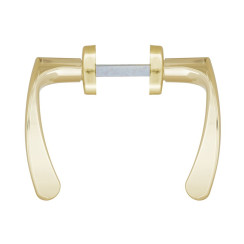 Ручка для дверей Abloy 18/011 mov-mov BB Plate 72мм лак золотистый 34-54мм насквозь ZN KULA комплект