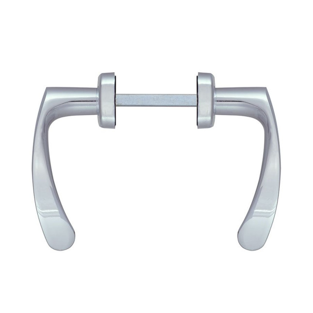 Ручка для дверей ABLOY 18/011 mov-mov WC PLATE 72мм Хром_полірований 34-54мм наскрізь ZN_CR Комплект, шток 5мм