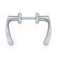 Ручка для дверей ABLOY 18/011 mov-mov WC PLATE 72мм Хром_полірований 34-54мм наскрізь ZN_CR Комплект, шток 5мм