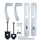Ручка для дверей ABLOY 18/011 mov-mov WC PLATE 72мм Хром_полірований 34-54мм наскрізь ZN_CR Комплект, шток 5мм