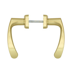 Ручка для дверей Abloy 18/011 mov-mov WC Plate 72мм лак золотистый 34-54мм насквозь ZN KULA комплект, шток 5мм