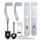 Ручка для дверей ABLOY 18/011 mov-mov WC PLATE 72мм Хром_сатин 34-54мм наскрізь ZN_HCR Комплект, шток 5мм