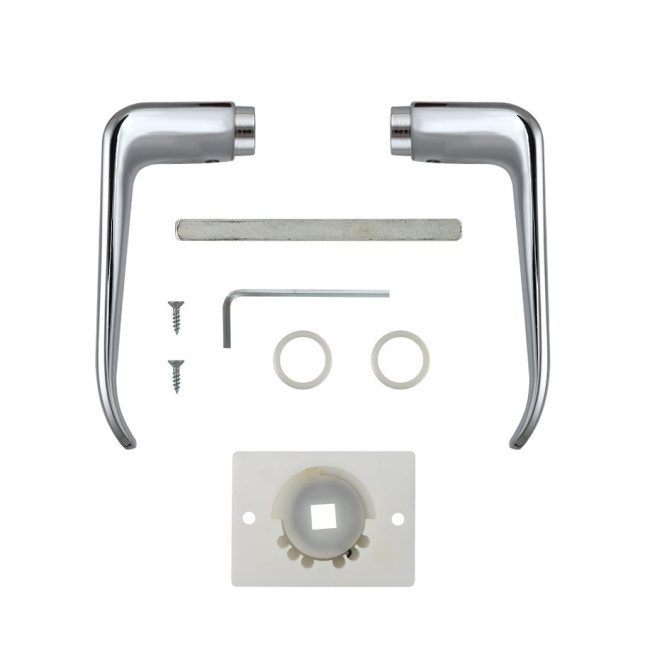 Ручка дверна ABLOY ENTER 010 mov-mov Хром_полірований Enter MS_CR Комплект Ручка дверна ABLOY ENTER 010 mov-mov Хром_полірований Enter MS_CR Комплект
