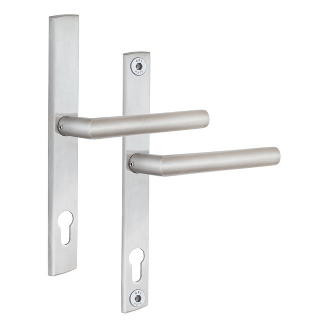 Ручка для дверей ABLOY INOXI 3-19SS/6-6/013 mov-mov PZ PLATE 92мм Нерж.сталь_мат 76-85мм наскрізь Inoxi RST Комплект