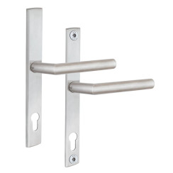 Ручка для дверей Abloy INOXI 3-19SS/8-8/013 mov-mov PZ Plate 92мм нерж.сталь мат 76-85мм насквозь Inoxi RST комплект