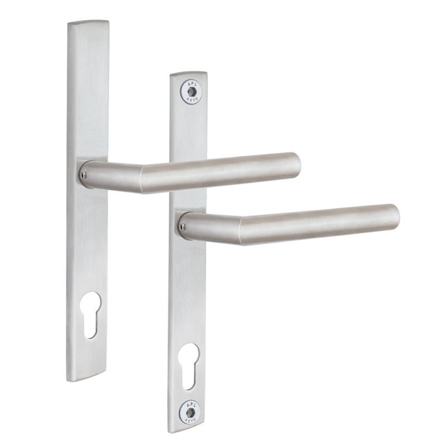 Ручка для дверей ABLOY INOXI 3-19SS/8-8/013 mov-mov PZ PLATE 92мм Нерж.сталь_мат 76-85мм наскрізь Inoxi RST Комплект