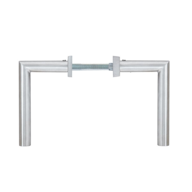 Ручка для дверей ABLOY INOXI 3-19SS/8-8/013 mov-mov PZ PLATE 92мм Нерж.сталь_мат 76-85мм наскрізь Inoxi RST Комплект