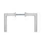 Ручка для дверей ABLOY INOXI 3-19SS/8-8/013 mov-mov PZ PLATE 92мм Нерж.сталь_мат 76-85мм наскрізь Inoxi RST Комплект