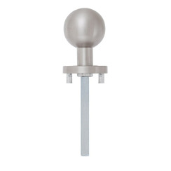 Ручка дверная ROSTEX BOLL ES52 fix ROUND нерж.сталь мат 38-52мм насквозь Boll NEREZ MAT Половинка, шток 65мм