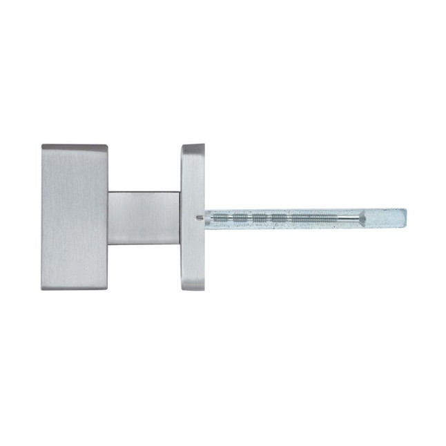 Ручка дверна ROSTEX DESIGN H53 fix SQUARE Нерж.сталь_мат наскрізь Design NEREZ_MAT Половинка, шток 65мм Ручка дверна ROSTEX DESIGN H53 fix SQUARE Нерж.сталь_мат наскрізь Design NEREZ_MAT Половинка, шток 65мм