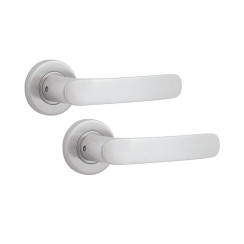 Ручка дверна ROSTEX MONZA ES52 mov-mov ROUND Нерж.сталь_мат 38-52мм універсальне Monza NEREZ_MAT Комплект