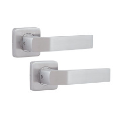 Ручка дверная ROSTEX TREVISO H50 mov-mov SQUARE нерж.сталь мат 38-52мм универсальное Treviso NEREZ MAT комплект