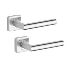 Ручка дверная ROSTEX VIGO H50 mov-mov SQUARE нерж.сталь мат 38-52мм универсальное Vigo NEREZ MAT комплект
