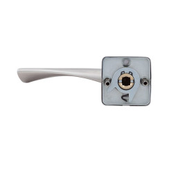 Ручка дверная ROSTEX MILANO H50 mov-mov SQUARE нерж.сталь мат 38-52мм насквозь Milano NEREZ MAT комплект