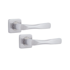 Ручка дверная ROSTEX MANDELO H50 mov-mov SQUARE нерж.сталь мат 38-52мм универсальное Mandelo NEREZ MAT комплект