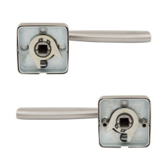 Ручка дверная ROSTEX NOVARA H50 mov-mov SQUARE нерж.сталь мат 38-52мм универсальное Novara NEREZ MAT комплект Ручка дверная ROSTEX NOVARA H50 mov-mov SQUARE нерж.сталь мат 38-52мм универсальное Novara NEREZ MAT комплект