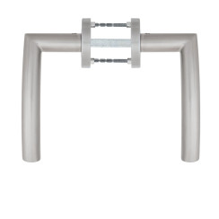 Ручка дверная ROSTEX PALERMO ES53 mov-mov Round нерж.сталь мат 38-55мм насквозь Palermo NEREZ MAT комплект