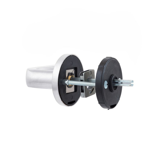 Ручка дверна ROSTEX *ROTONDUM S62 mov-mov ROUND Нерж.сталь_мат 38-45мм наскрізь Solid NEREZ_MAT Комплект Ручка дверна ROSTEX *ROTONDUM S62 mov-mov ROUND Нерж.сталь_мат 38-45мм наскрізь Solid NEREZ_MAT Комплект
