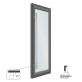 Ручка-скоба ROSTEX ALFA 900 fix SQUARE 800мм Нерж.сталь_мат від 35мм накладне Architect NEREZ_MAT Зовнішній