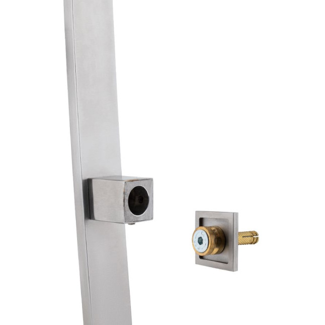 Ручка-скоба ROSTEX GAMA 1000 fix SQUARE 800мм Нерж.сталь_мат від 35мм накладне Gama NEREZ_MAT Зовнішній